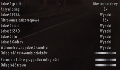 Alan Wake - ustawienia karty graficznej