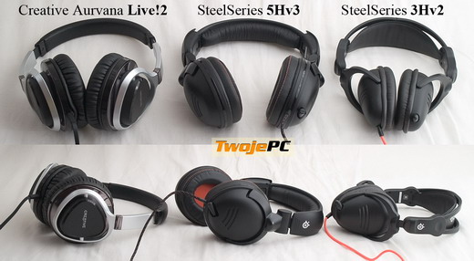 Porwnanie SteelSeries 5Hv3 i 3Hv2 z Creative